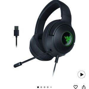 Razer Black and Green USB Gaming Headset